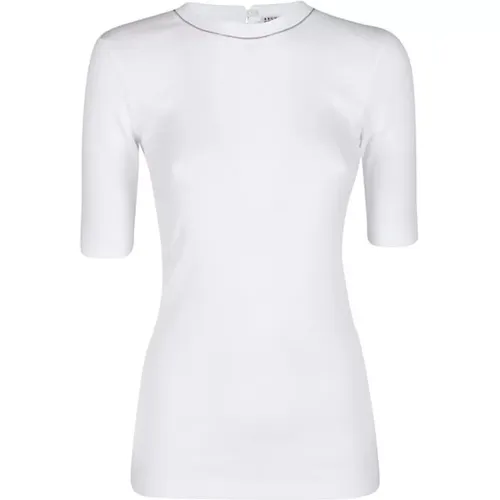 Camiseta Stylisches T-Shirt , Damen, Größe: M - BRUNELLO CUCINELLI - Modalova