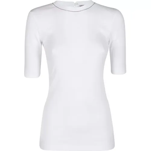 Camiseta Stylisches T-Shirt , Damen, Größe: S - BRUNELLO CUCINELLI - Modalova
