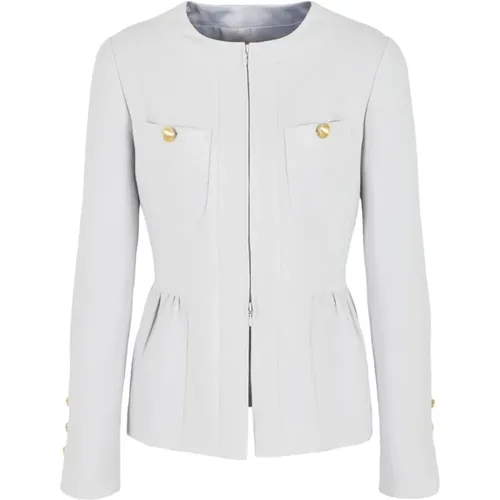 Grey Jackets - Giacca , female, Sizes: L, M - Emporio Armani - Modalova