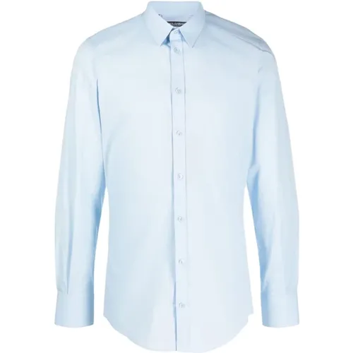 Klarblaue Hemden , Herren, Größe: XL - Dolce & Gabbana - Modalova