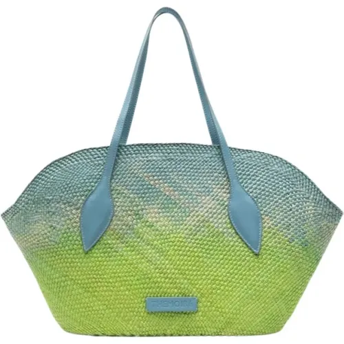 Eco-Friendly Straw Clutch Bag , female, Sizes: ONE SIZE - THEMOIRè - Modalova