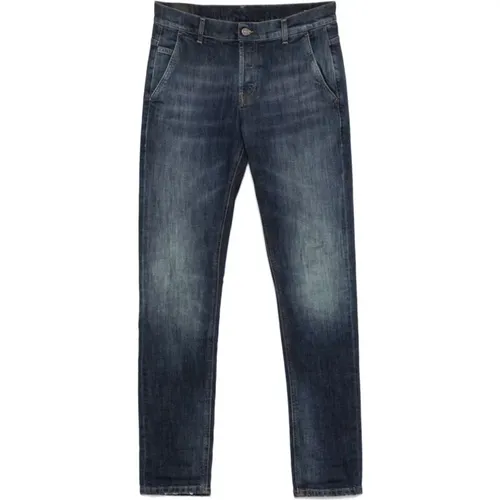 Blaue Stonewashed Denim Jeans - Dondup - Modalova