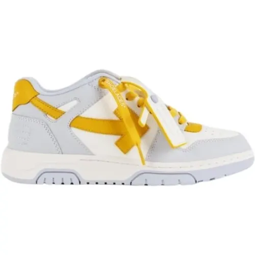 White Yellow Sneakers with Tonal Arrows , female, Sizes: 6 UK - Off White - Modalova