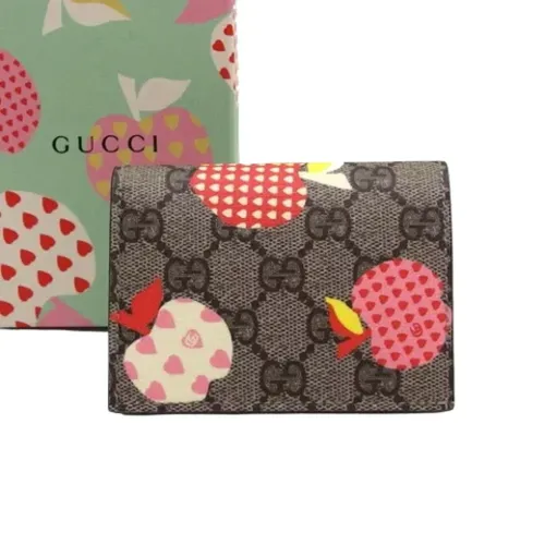 Pre-owned Multicolored Coated Canvas Wallet , female, Sizes: ONE SIZE - Gucci Vintage - Modalova