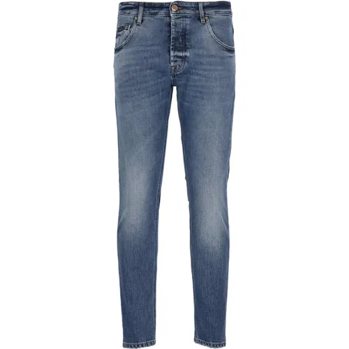 Cotton Jeans with Embroidery , male, Sizes: W33, W31, W30, W36, W34, W32 - Don The Fuller - Modalova