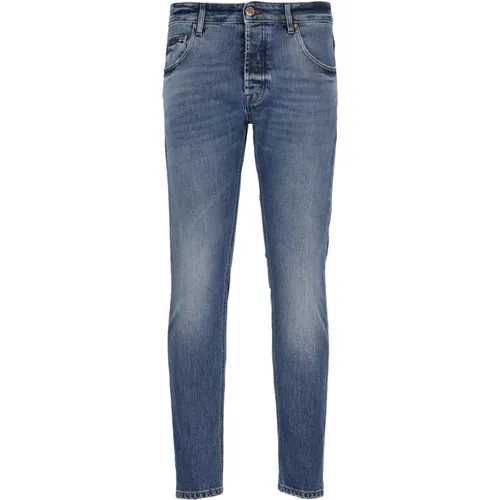 Cotton Jeans with Embroidery , male, Sizes: W33, W36, W34, W32, W38 - Don The Fuller - Modalova