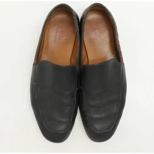 Pre-owned Leather flats , male, Sizes: 8 1/2 UK - Gucci Vintage - Modalova