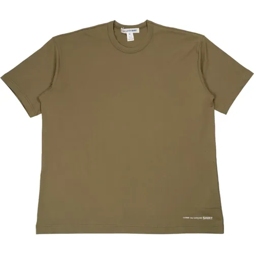 Baumwoll T-Shirt in Khaki - Comme des Garçons - Modalova