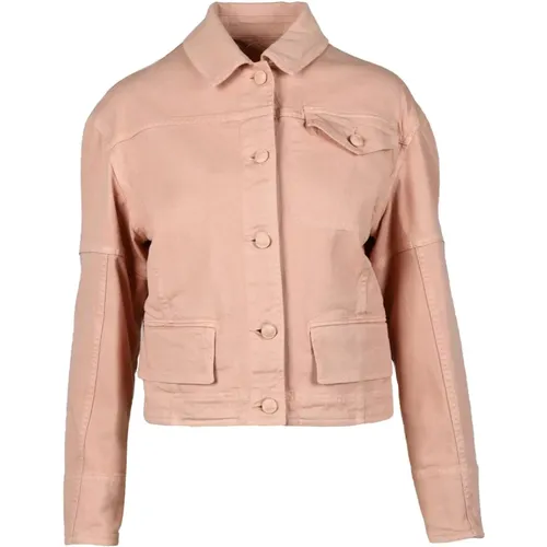 Cotton Elastan Jacket , female, Sizes: XS - Max Mara - Modalova