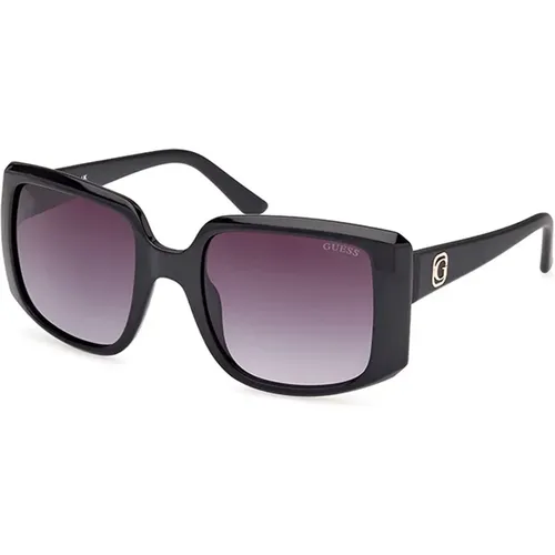 Schwarze Sonnenbrille Stilvolles Modell,Stilvolle Sonnenbrille Braun Verlaufslinse,Stilvolle Sonnenbrille in /Braun Verlauf - Guess - Modalova
