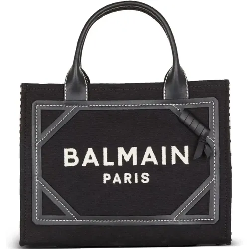 B-Army Handtasche in Schwarz und Grau - Balmain - Modalova