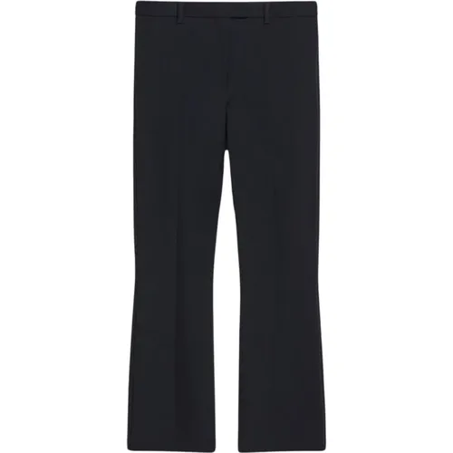 Dunkelblaue Cropped Hose Max Mara - Max Mara - Modalova