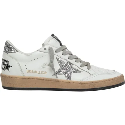 Ball Star Leather Sneakers , female, Sizes: 8 UK - Golden Goose - Modalova