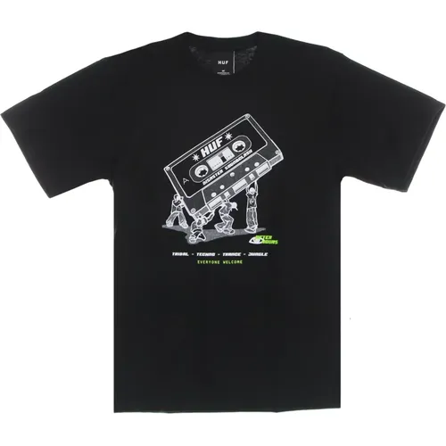 Schwarzes Soundclash Tee Herren T-Shirt - HUF - Modalova