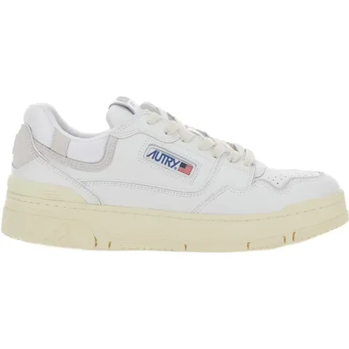 Sneakers with Beige Details , male, Sizes: 11 UK, 8 UK, 9 UK, 7 UK - Autry - Modalova