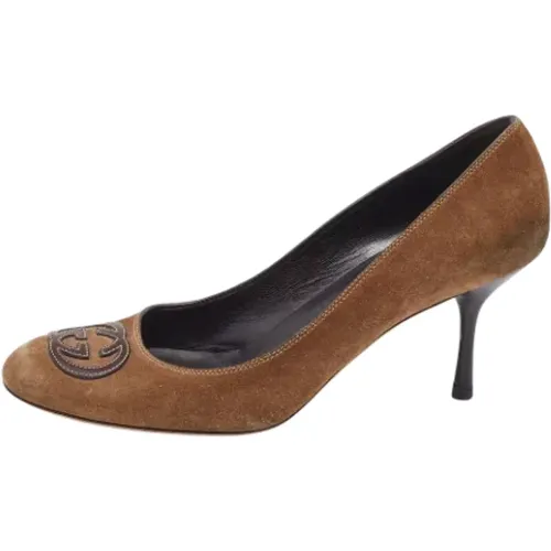 Pre-owned Wildleder heels , Damen, Größe: 39 1/2 EU - Gucci Vintage - Modalova