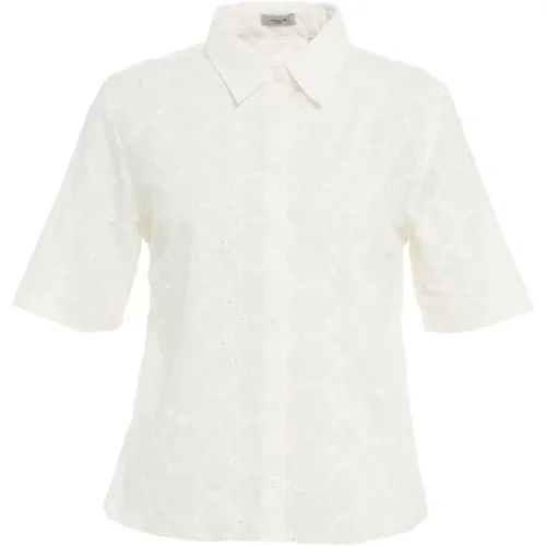 Weißes Ss24 Damenhemd , Damen, Größe: S - Himon's - Modalova
