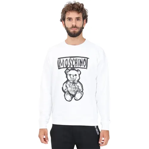 Teddy Bear Crewneck Sweater , Herren, Größe: L - Moschino - Modalova