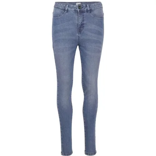 Light Denim Skinny-Fit Jeans , female, Sizes: 2XL, L, S, M, XL, XS - Saint Tropez - Modalova