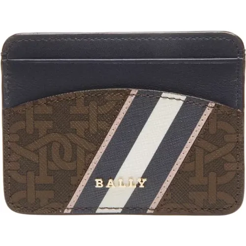 Leather Card Holder with Logo , female, Sizes: ONE SIZE - Bally - Modalova