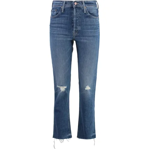 Cropped Skinny Jeans mit Metall-Details , Damen, Größe: W27 - Mother - Modalova