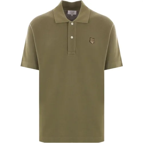 Bold Fox Head Polo Shirt , male, Sizes: S, M - Maison Kitsuné - Modalova