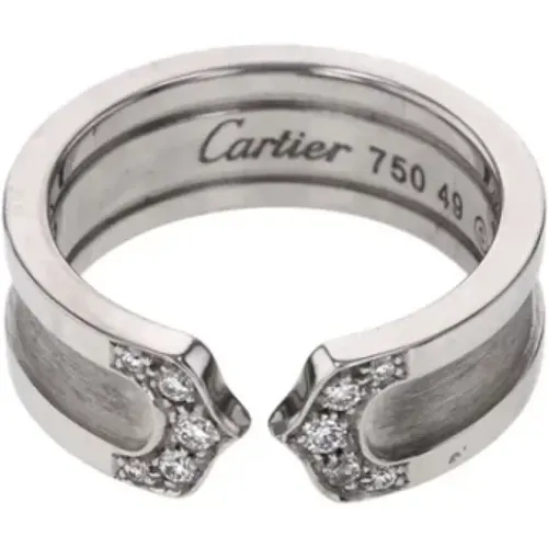 Pre-owned White Gold rings , female, Sizes: ONE SIZE - Cartier Vintage - Modalova