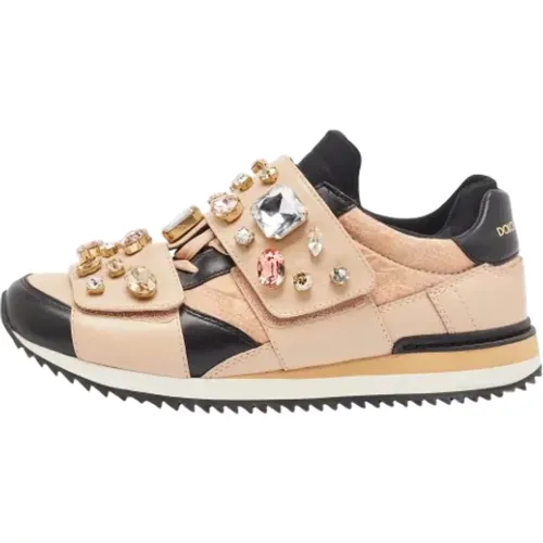 Pre-owned Stoff sneakers - Dolce & Gabbana Pre-owned - Modalova