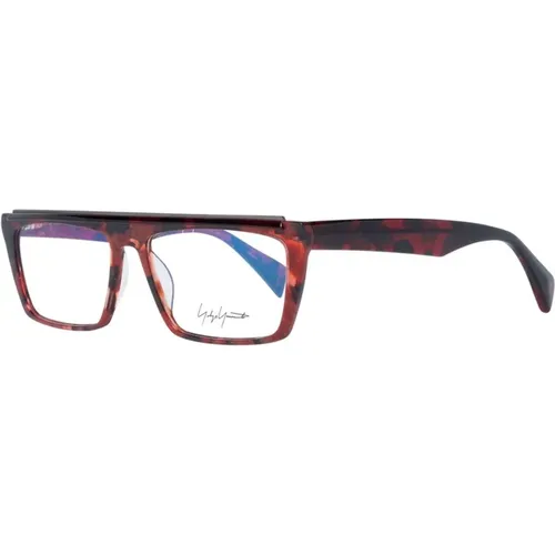 Rote Rechteckige Optische Brillen für Frauen - Yohji Yamamoto - Modalova