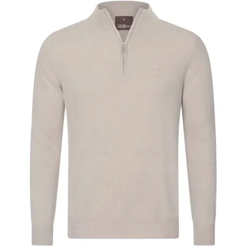 Weicher Wolle-Kaschmir Half-Zip Pullover , Herren, Größe: XL - Oscar Jacobson - Modalova