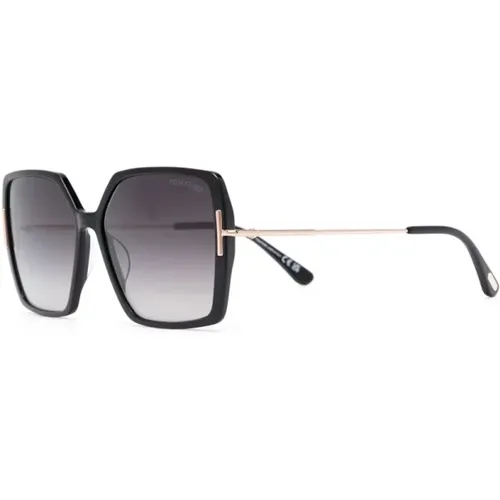 Klassische Schwarze Sonnenbrille , Damen, Größe: 59 MM - Tom Ford - Modalova