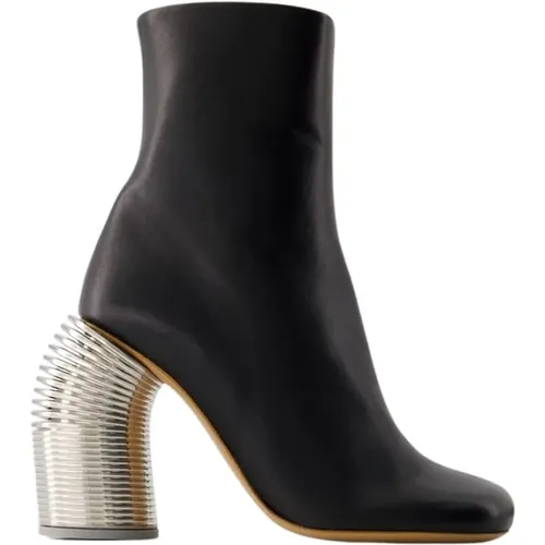 Silver Spring Ankle Boots - Leather , female, Sizes: 4 UK, 3 UK, 5 UK, 2 UK, 6 UK, 7 UK - Off White - Modalova