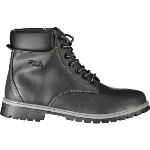 Herren Schwarzer Schnürstiefel mit Kontrastdetails , Herren, Größe: 42 EU - Fila - Modalova