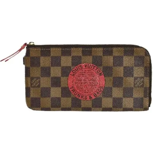 Pre-owned Cotton wallets , female, Sizes: ONE SIZE - Louis Vuitton Vintage - Modalova