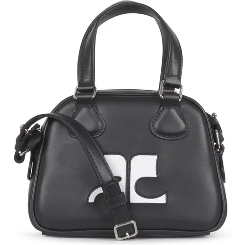 Mini Leather Bowling Bag , female, Sizes: ONE SIZE - Courrèges - Modalova