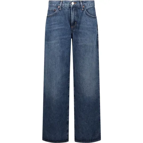 High-rise straight-leg jeans , female, Sizes: W28 - Agolde - Modalova
