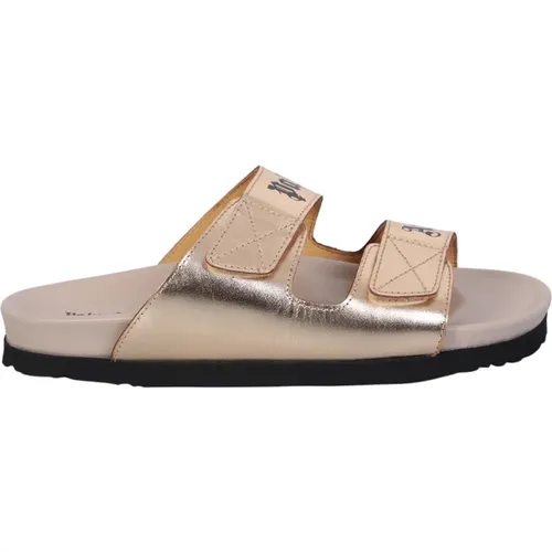 Stilvolle Metallic Sandalen für den Sommer , Damen, Größe: 36 EU - Palm Angels - Modalova