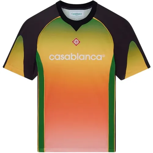 Football T-Shirt Modello , male, Sizes: M, L, XL - Casablanca - Modalova