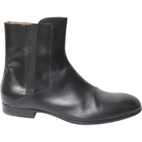 Pre-owned Leather boots , male, Sizes: 10 1/2 UK - Maison Margiela Pre-owned - Modalova