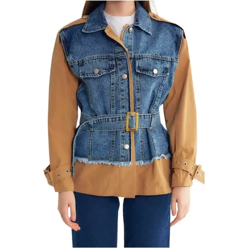 Denim Jacket , female, Sizes: L, S, M - catwalk - Modalova
