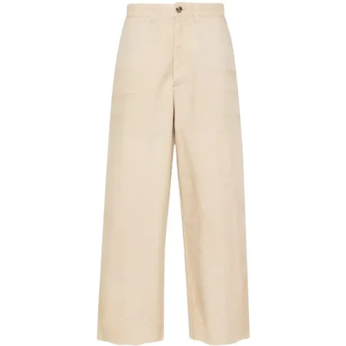 Journey Workwear Loose Cotton Trousers , male, Sizes: M, XL, S, L - Golden Goose - Modalova