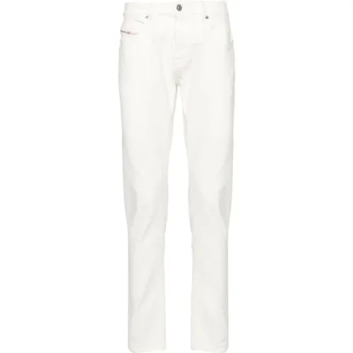 Weiße Slim Fit Jeans , Herren, Größe: W32 - Diesel - Modalova