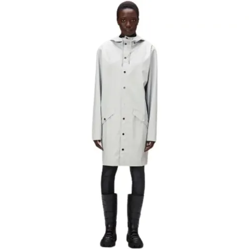 Long Jacket Ash , male, Sizes: S, L, XS, M - Rains - Modalova