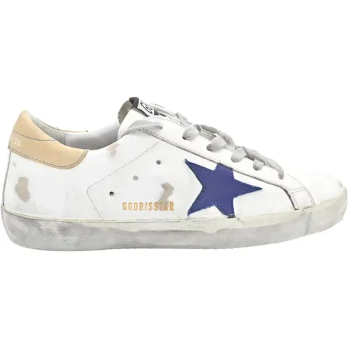 Superstar Blue Star Sneakers , female, Sizes: 6 UK - Golden Goose - Modalova