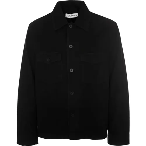 Klassische Overshirt Abend Coach Jacke , Herren, Größe: XL - Our Legacy - Modalova