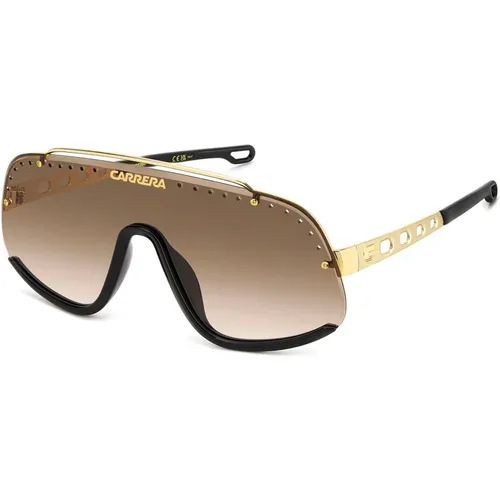 Brown Gold Sunglasses Flaglab 16 , unisex, Sizes: ONE SIZE - Carrera - Modalova