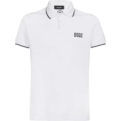 Logo Printed Polo Shirt , male, Sizes: S, 3XL, 2XL - Dsquared2 - Modalova
