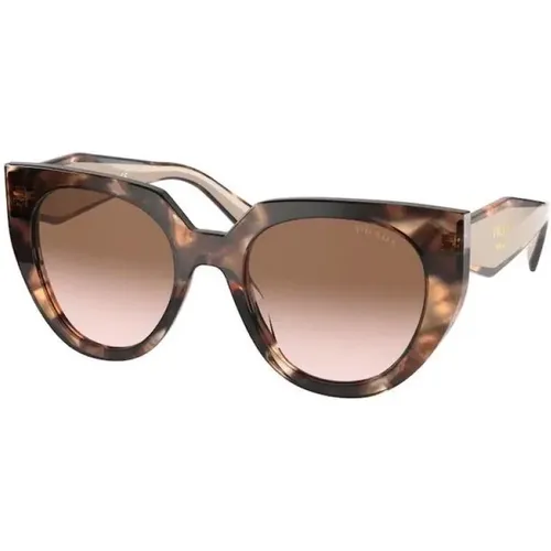 Sunglasses, Men`s Caramel Tortoise/ Powder Frame , male, Sizes: 52 MM - Prada - Modalova