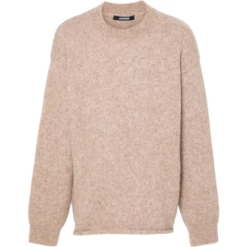 Alpaca Sweater Crew Neck , male, Sizes: M, S, L, XL - Jacquemus - Modalova