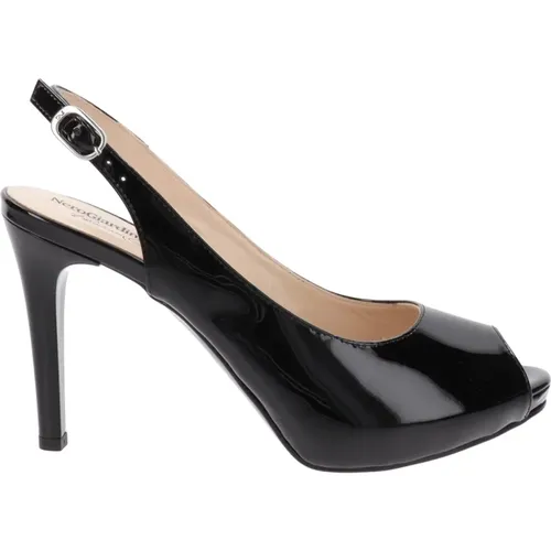 Leder High Heel Schuhe mit Schnallenverschluss , Damen, Größe: 38 EU - Nerogiardini - Modalova